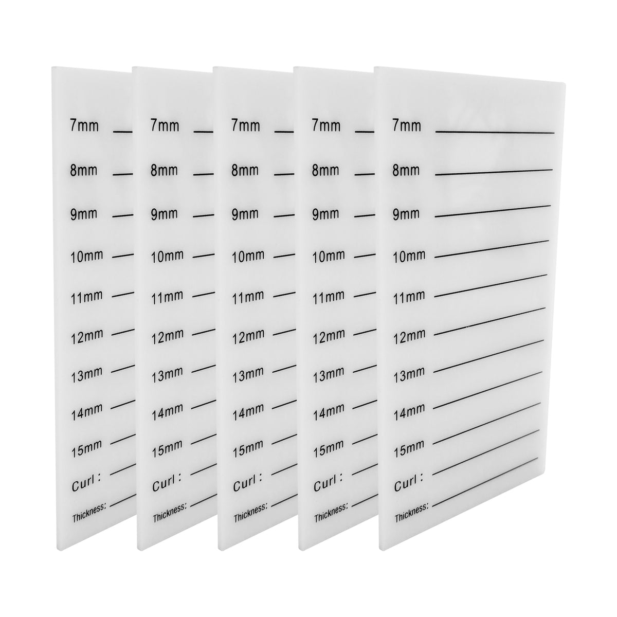 Acrylic Eyelash plates (for Eyelash Storage Box)