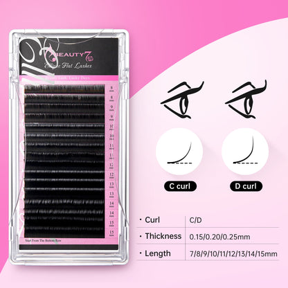 Flat Lashes Mixed