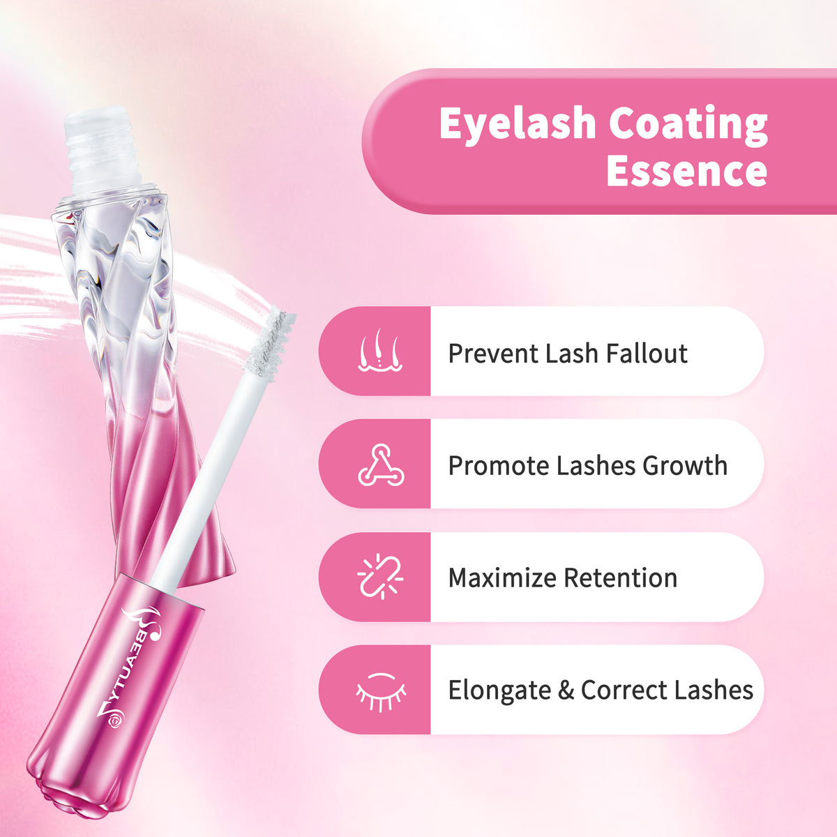 Beauty7 Eyelash Coating Essence Transparent Lash Coating Essence