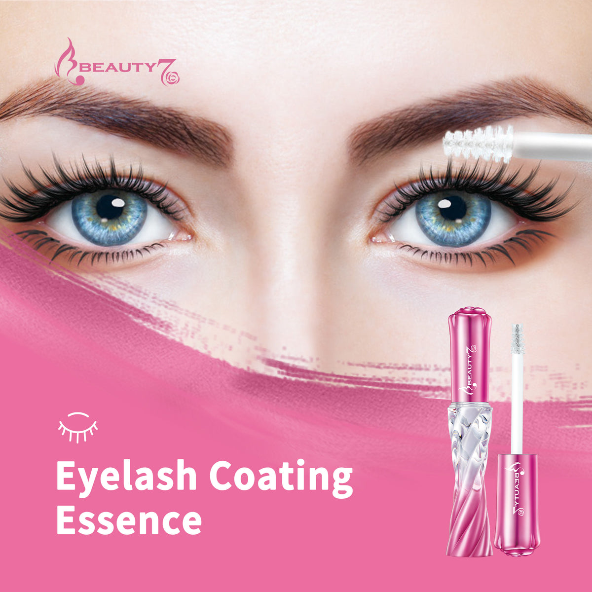 Beauty7 Eyelash Coating Essence Transparent Lash Coating Essence