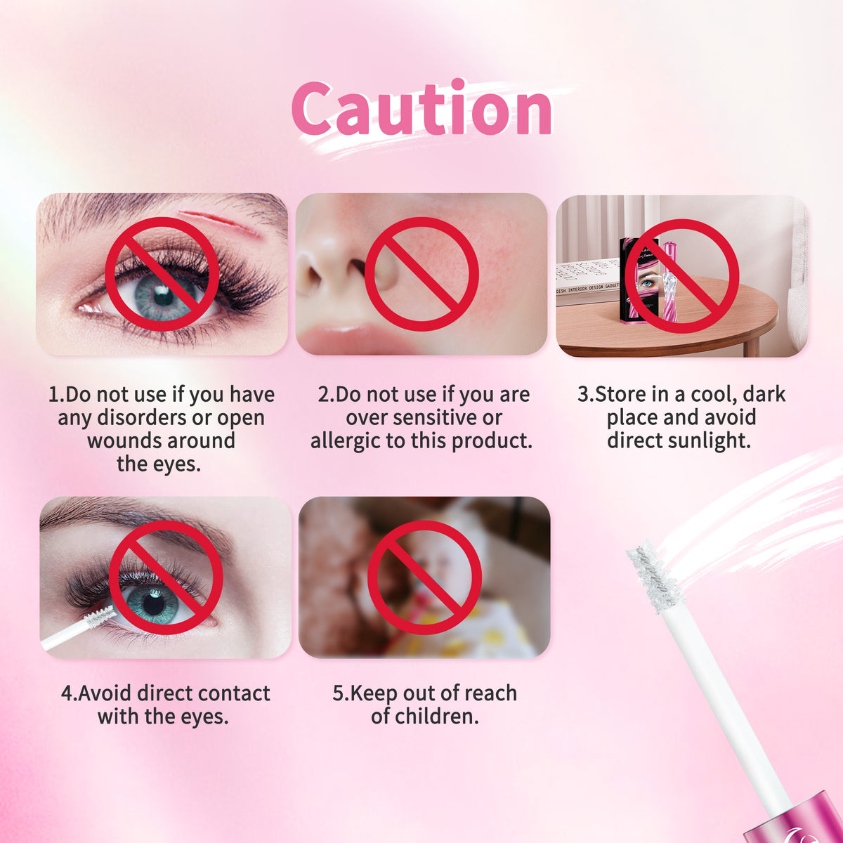 Beauty7 Eyelash Coating Essence Transparent Lash Coating Essence