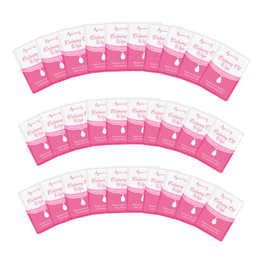 Beauty7 Post Wax Calming Oil Wipes 30 Packs