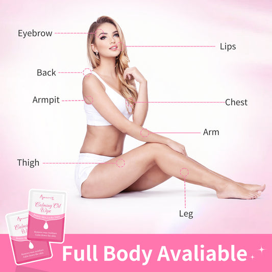 Beauty7 Post Wax Calming Oil Wipes 30 Packs