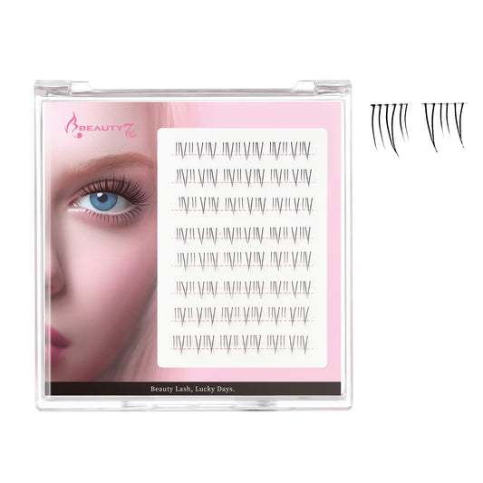 Beauty7 Bottom Lash Cluster Lower Lashes Sunflower Flame Bottom Lash