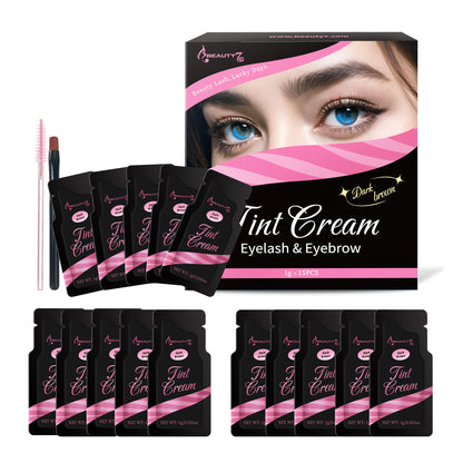 Beauty7 Brow Tint Kit Eyebrow Tint Kit Dark Brown