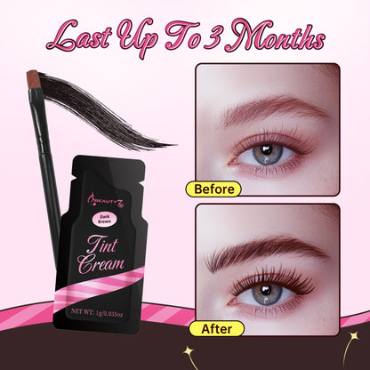 Beauty7 Brow Tint Kit Eyebrow Tint Kit Dark Brown