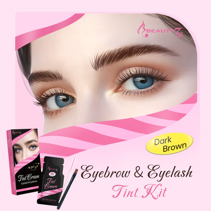 Beauty7 Brow Tint Kit Eyebrow Tint Kit Dark Brown