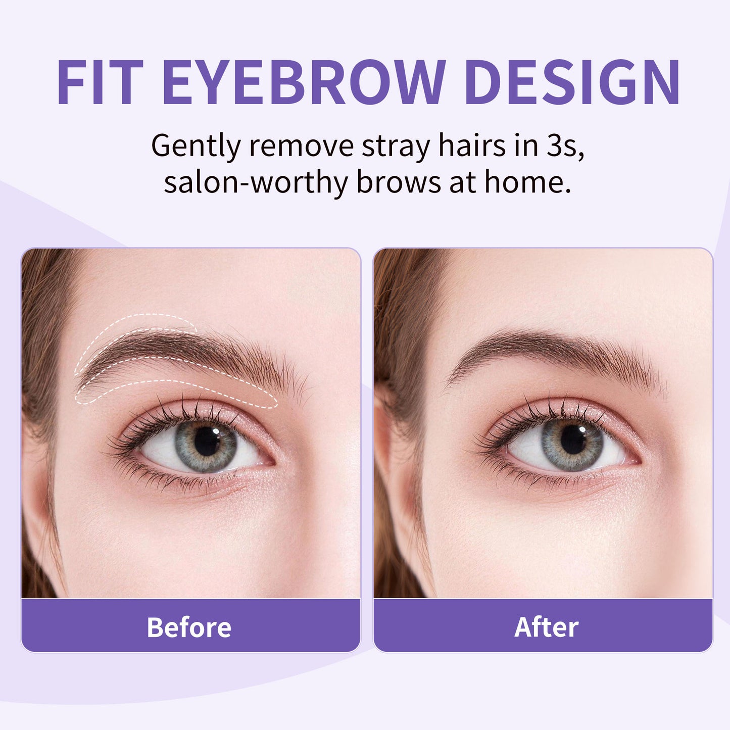 Beauty7 Eyebrow Wax Strips High-arched Eyebrow Wax Strips Kit Hair Removal Women