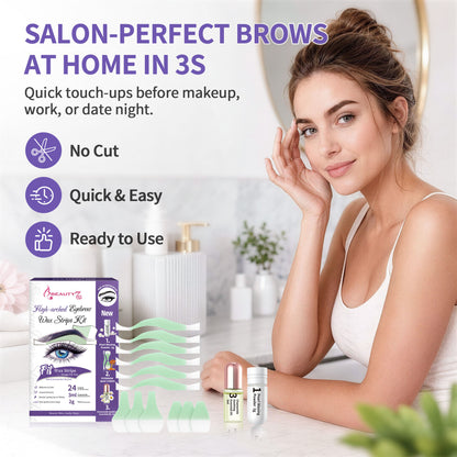 Beauty7 Eyebrow Wax Strips High-arched Eyebrow Wax Strips Kit Hair Removal Women