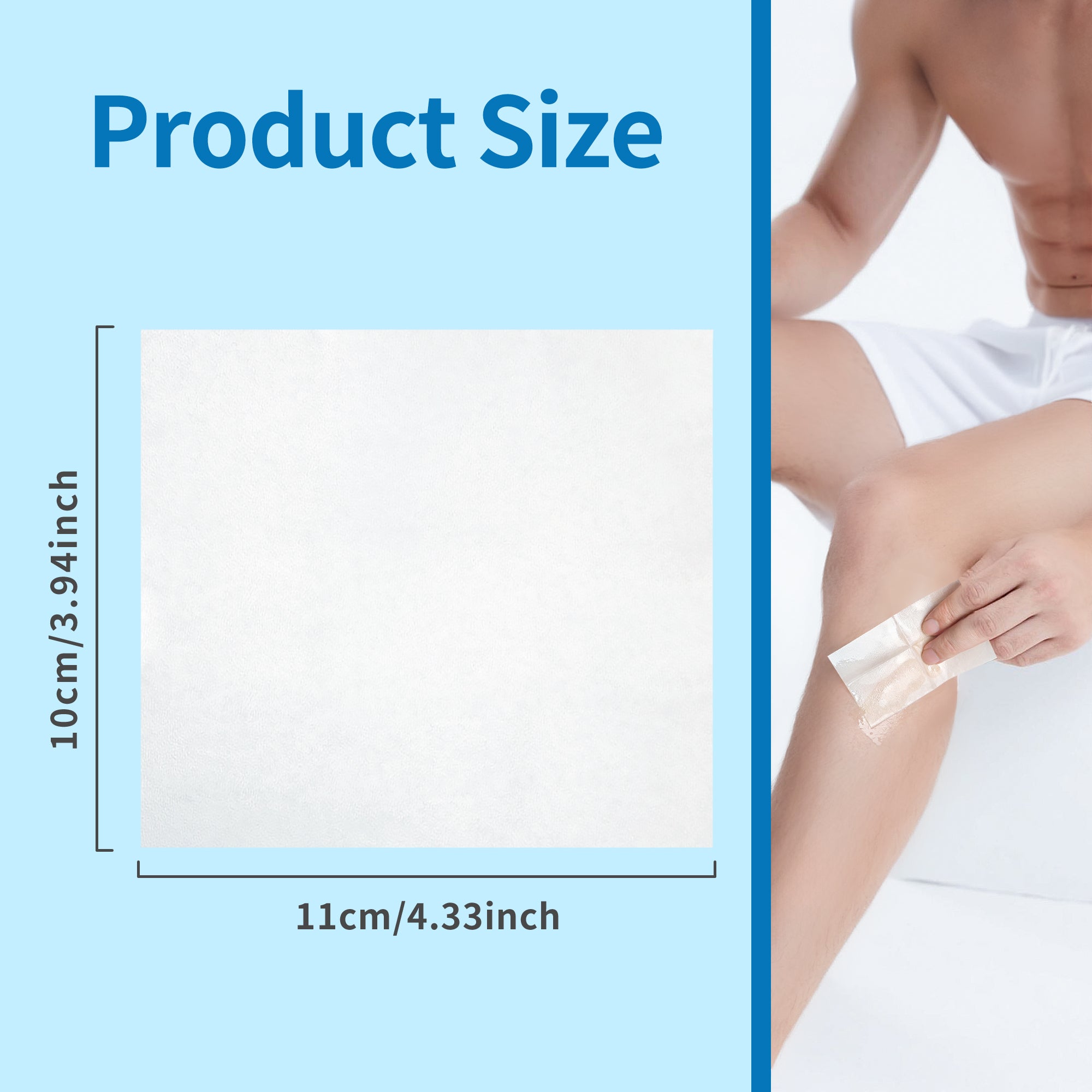 Beauty7 Men Wax Strips for Body, Ready to Use Waxing Strips, Facial Hair Removal Wax, Legs Arms Chest At Home Waxing Kit, 36 Waxing Strip 4 Calming Oil Wipes