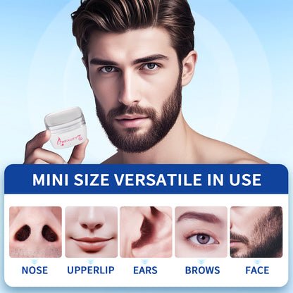Beauty7 Nasenwachs-Kit, Ohren-Nasen-Wachs-Kit für Frauen und Männer, Tragbarer Wachs-Wärmer für Gesichts-Haarentfernung, USB Schnelles Heizen, 100g Wachsperlen, 10 Applikatoren, 10 Schnurrbart-Patches, 5 Beruhigungsöl-Tücher