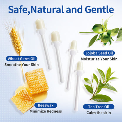 Beauty7 Nose Wax Kit, Ready to Use Waxing Sticks- Nose and Ear Epilation, Easy to Use, Safe and Natural Hair Removal Kit- 16 Wax Sticks