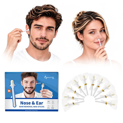 Beauty7 Nose Wax Sticks, Ear Wax Kit, M Size, 10 Counts