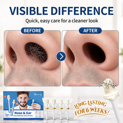 Beauty7 Nose Wax Sticks, Ear Wax Kit, M & L Size, 20 Counts
