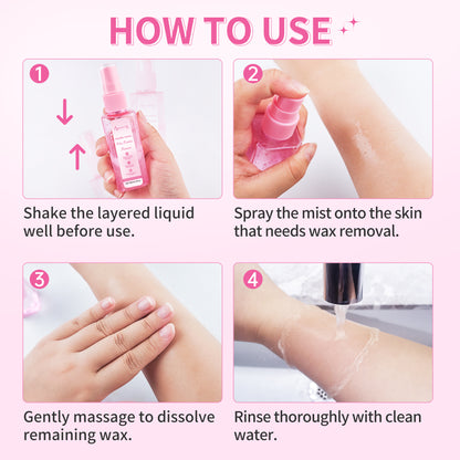Beauty7 Post Wax Residue Remover, Post Wax Oil, After Waxing Spray, Easy& Gently Hair Remover Waxing, After Waxing Care Product 2.71 oz/ 80ml