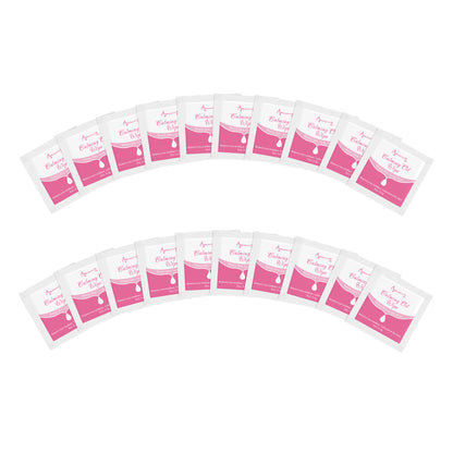 Beauty7 Post Wax Calming Oil Wipes – 20 Individually Wrapped Packets Soothing Cleansing Cloths to Remove Wax Residue, Post Waxing Cleanser at Home Use