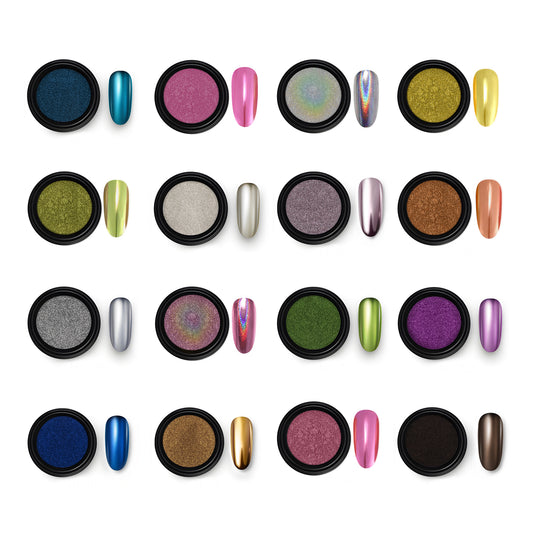 Beauty7 16 Colors Magic Mirror Nail Powder