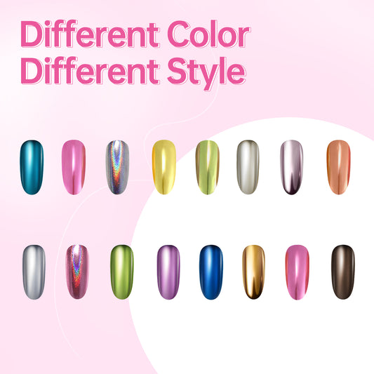 Beauty7 16 Colors Magic Mirror Nail Powder