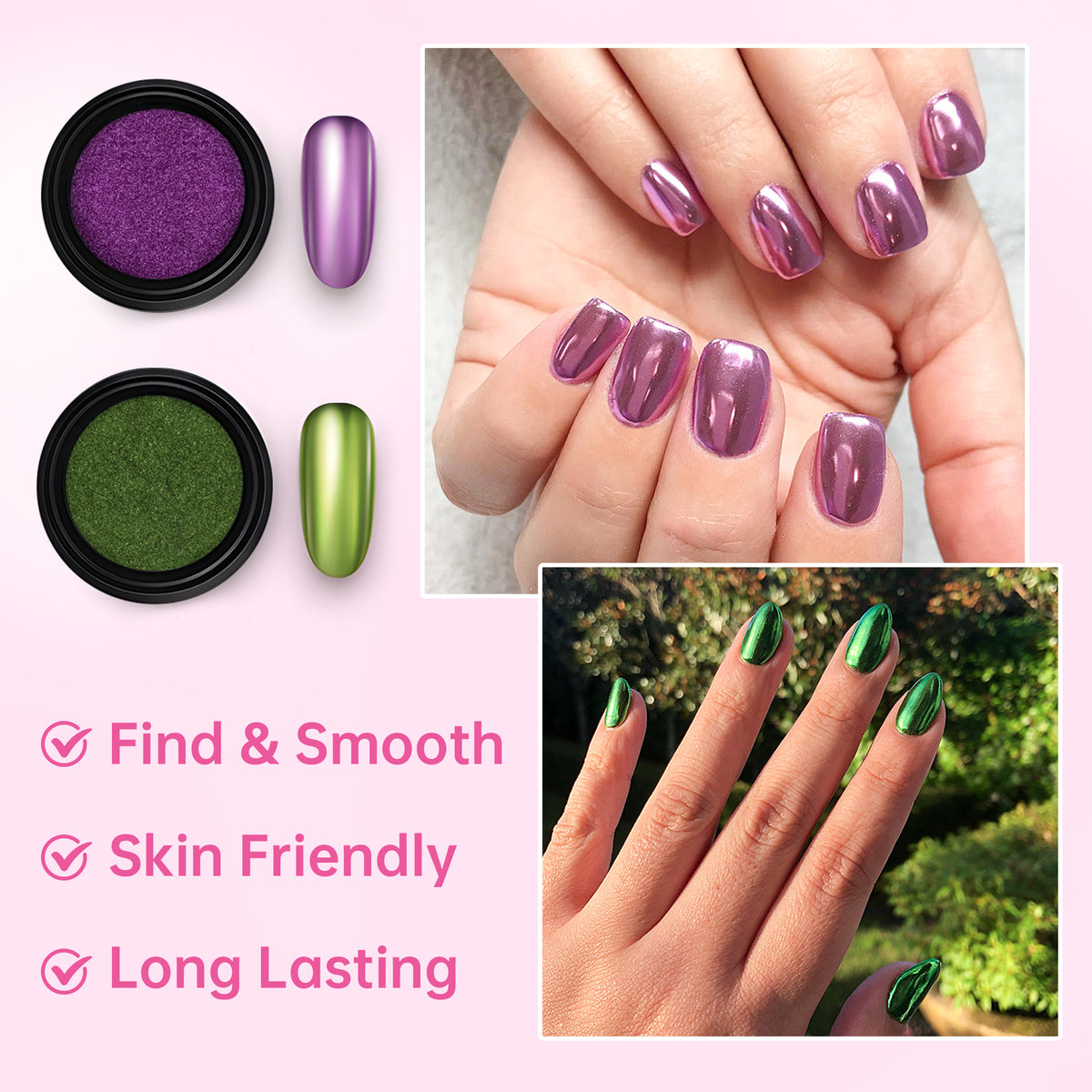 Beauty7 16 Colors Magic Mirror Nail Powder