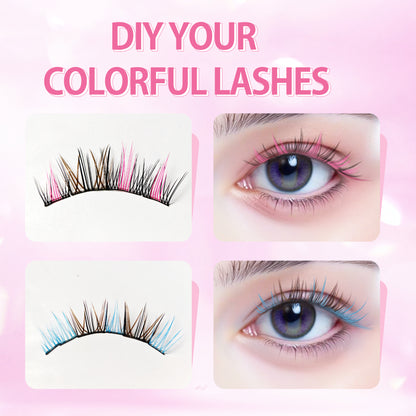 Beauty7 Self Adhesive Eyelashes 114pcs Lash Clusters 3 Colors Press On Eyelash