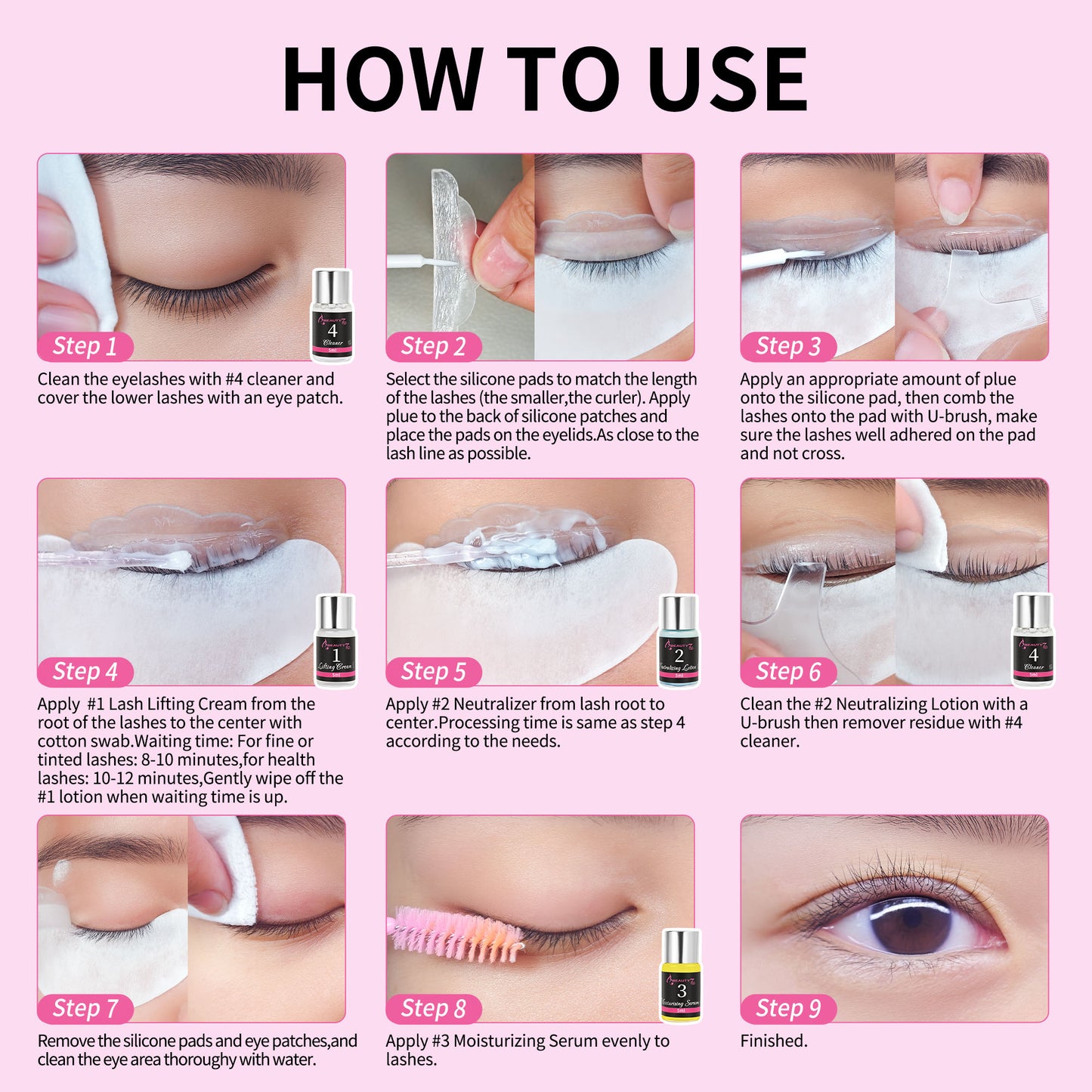 BEAUTY7 Eyelash Curling Kit Eyelash Curling Kit Eyebrow Shaping — 2-in-1 Home DIY Salon Kit Eyebrow Curling Kit, Eyelash Curling Kit for Home Use