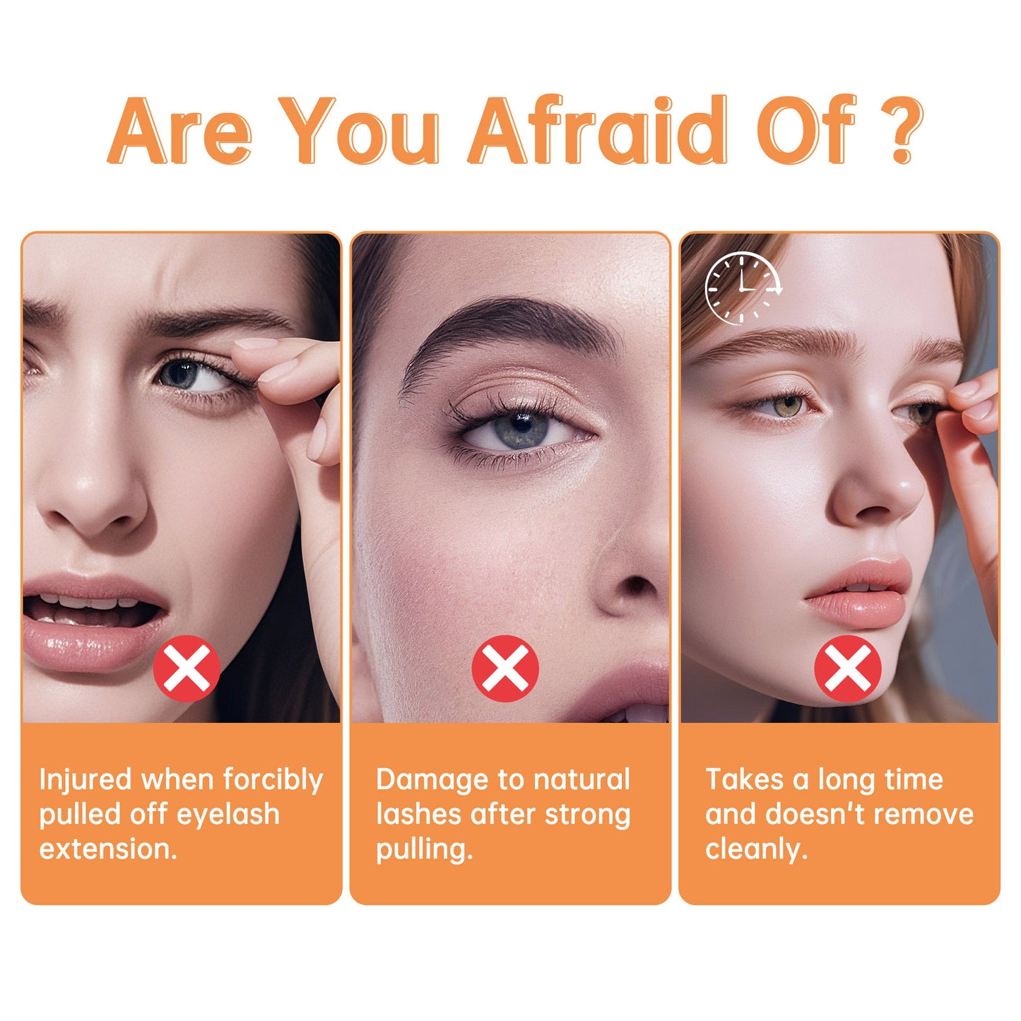Beauty7 Eyelash Glue Remover Cream Eyelash Extension Remover Orange Eyelash Glue Solvent Eyelash Extension Remover Remover Cream Eyelash Extension Adhesive Remover 5 ml Fragrance: Orange Fragrance
