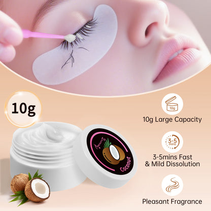 Beauty7 Lash Extension Cream Remover 10g Gentle and Fast-Acting Eyelash Adhesive Remover – Hypoallergenic and Odourless Lash Extension Cream Remover