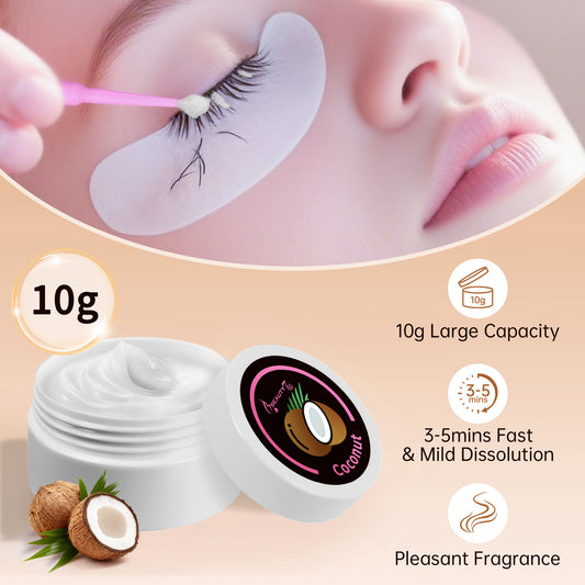 Beauty7 Lash Extension Cream Remover 10g Gentle and Fast-Acting Eyelash Adhesive Remover – Hypoallergenic and Odourless Lash Extension Cream Remover