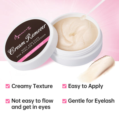 Beauty7 Lash Remover Cream 30g Eyelash Extension Remover Cream Professional Low Irritation Individual Lash Extension Remover