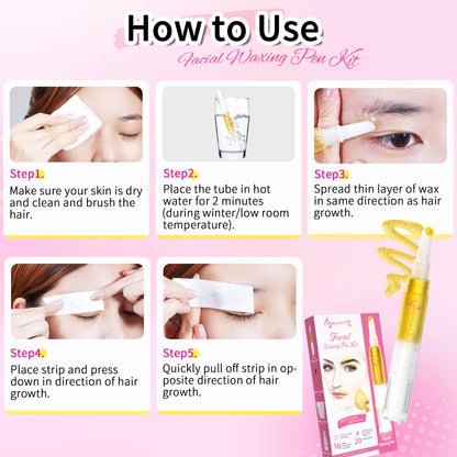 Beauty7 Eyebrow Wax Kit Eyebrow Shaper Face Wax Kit Sugar Wax