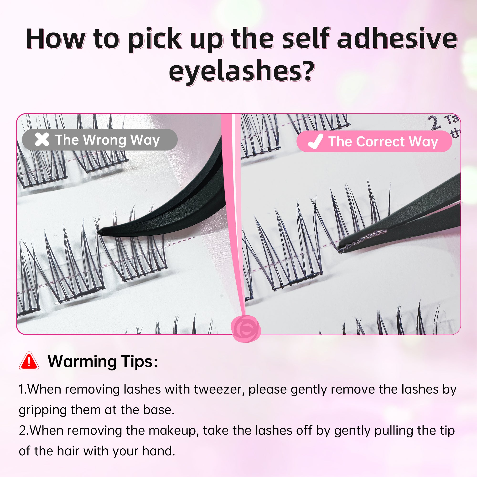 Self Adhesive Eyelashes 40pcs Reusable C Curl Cluster Lash 13-15mm Eyelashes with Glue Eyelashes No Glue Needed Lash Application Asia Lash (Style ACE 96pcs)