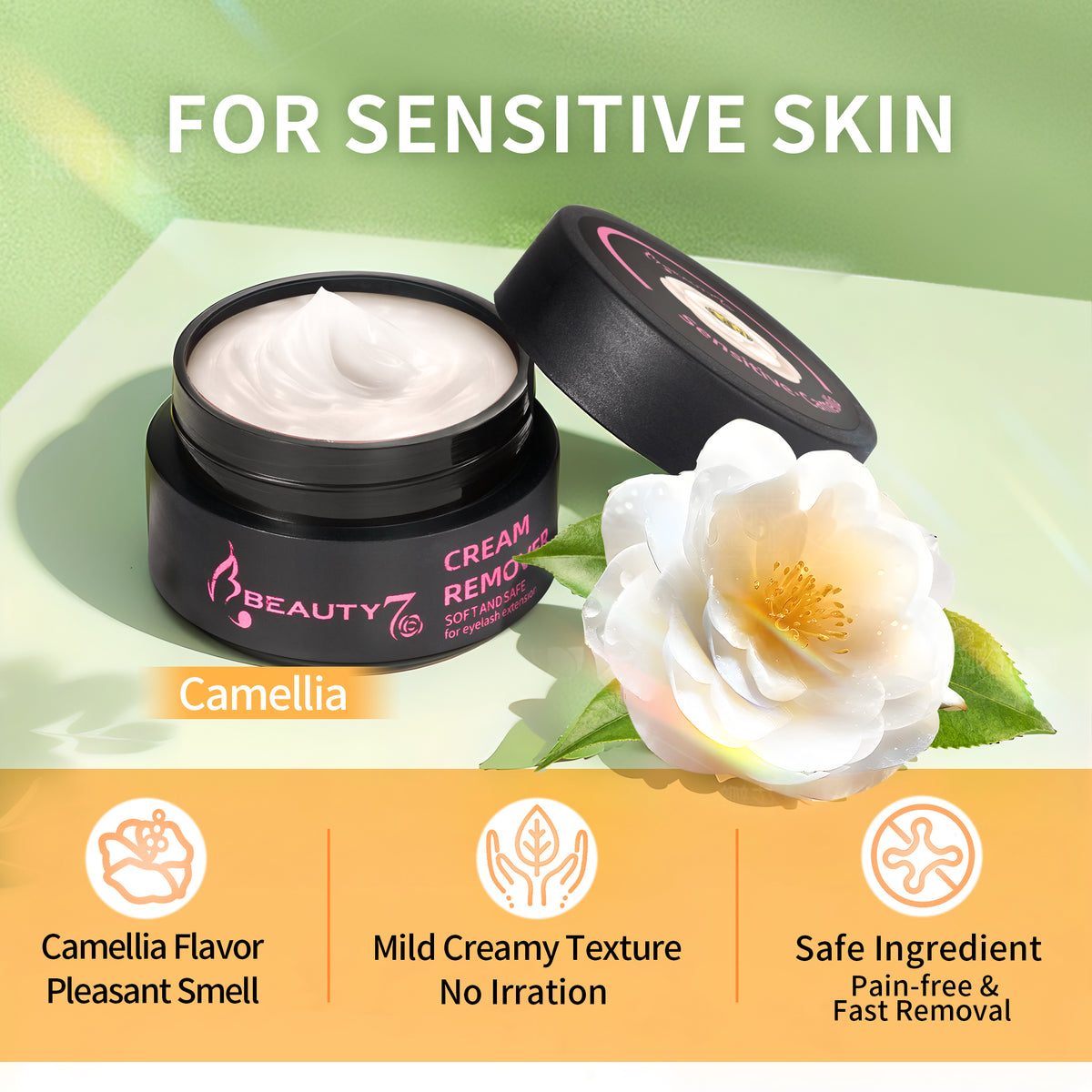 Beauty7 Eyelash Extension Remover Cream For Sensitive Skin