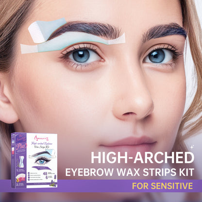 Beauty7 Eyebrow Wax Strips High-arched Eyebrow Wax Strips Kit For Sensitive Plus Version