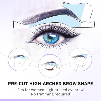 Beauty7 Eyebrow Wax Strips High-arched Eyebrow Wax Strips Kit For Sensitive Plus Version