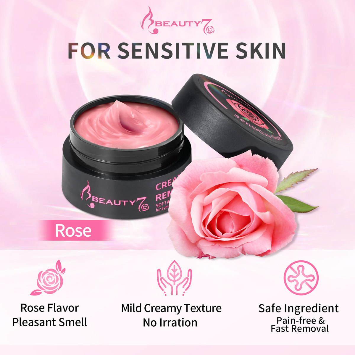 Beauty7 Eyelash Extension Remover Cream For Sensitive Skin