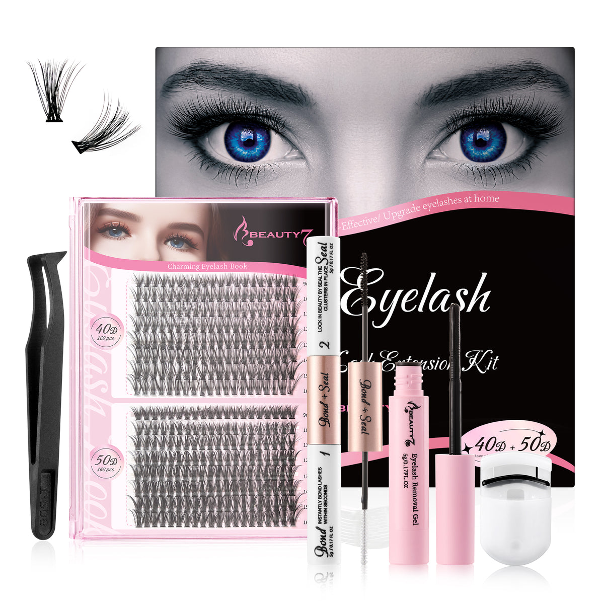 Beauty7 DIY Lash Extension Kit at Home PLUS Version 320PCS