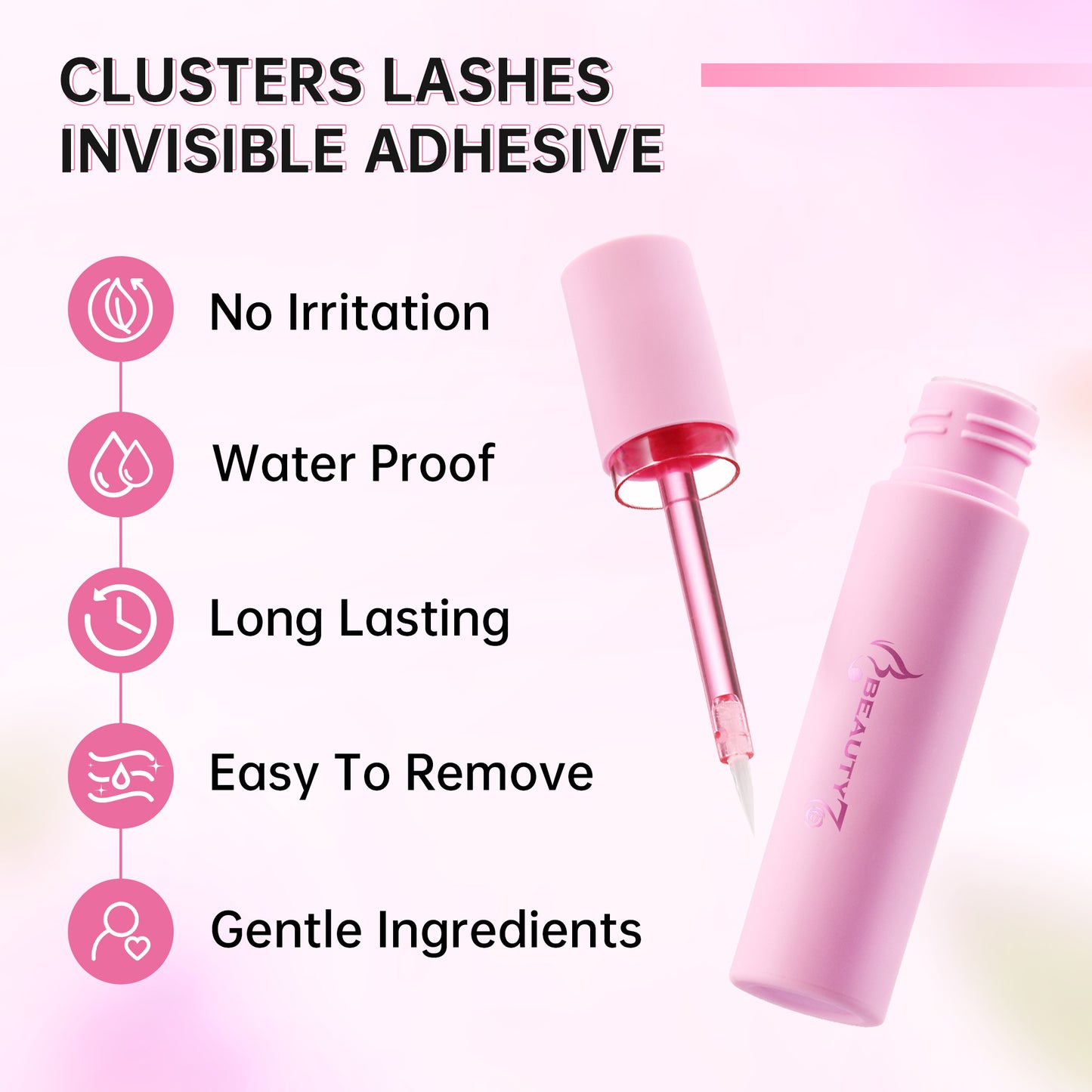 Beauty7 Cluster Lash Glue DIY For False Eyelashes With Tweezer