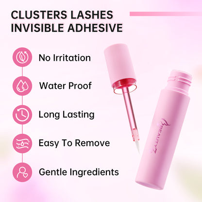 Beauty7 Cluster Lash Glue DIY For False Eyelashes With Tweezer
