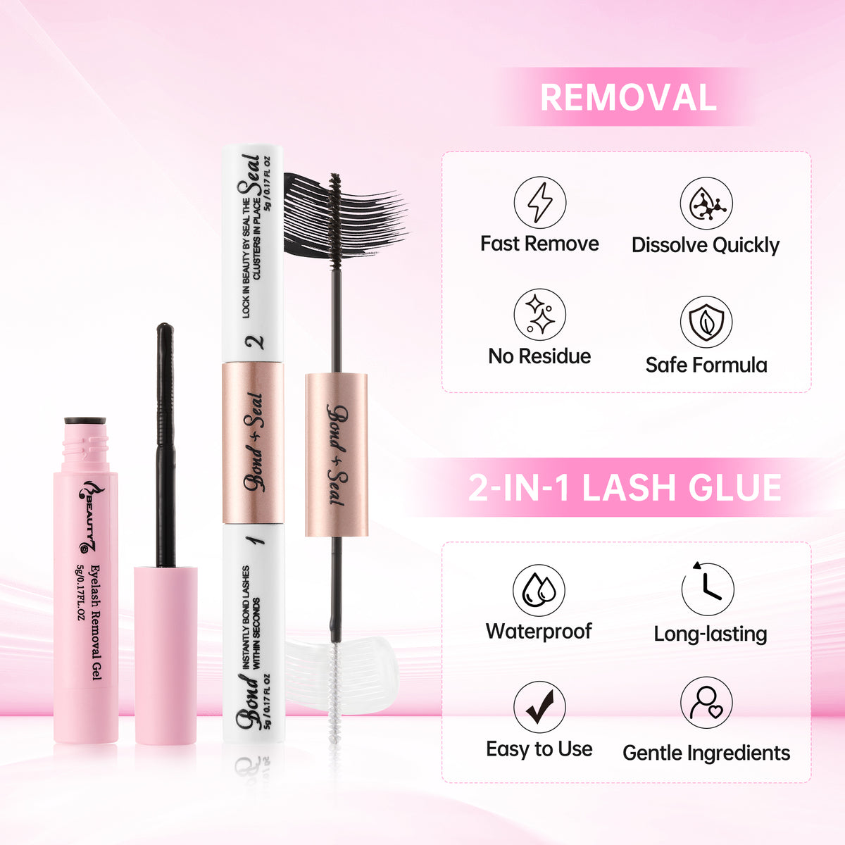 Beauty7 DIY Lash Extension Kit at Home PLUS Version 320PCS