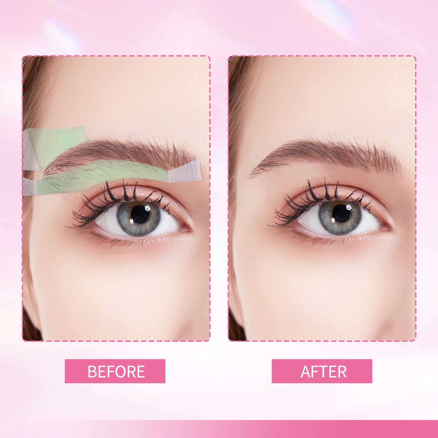 Beauty7 Eyebrow Wax Strips Kit Plus Version Eyebrow Hair Removal