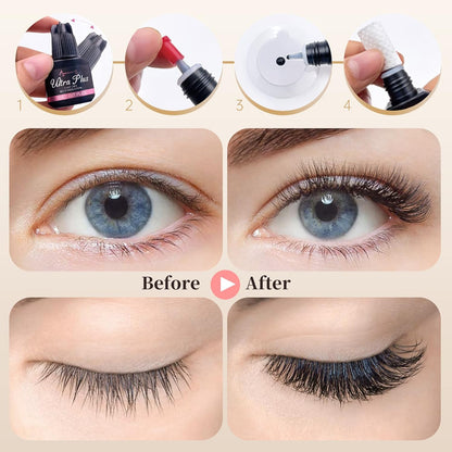 Beauty7 Eyelash Extension Glue 5ml Ultra Plus Professional & DIY Use