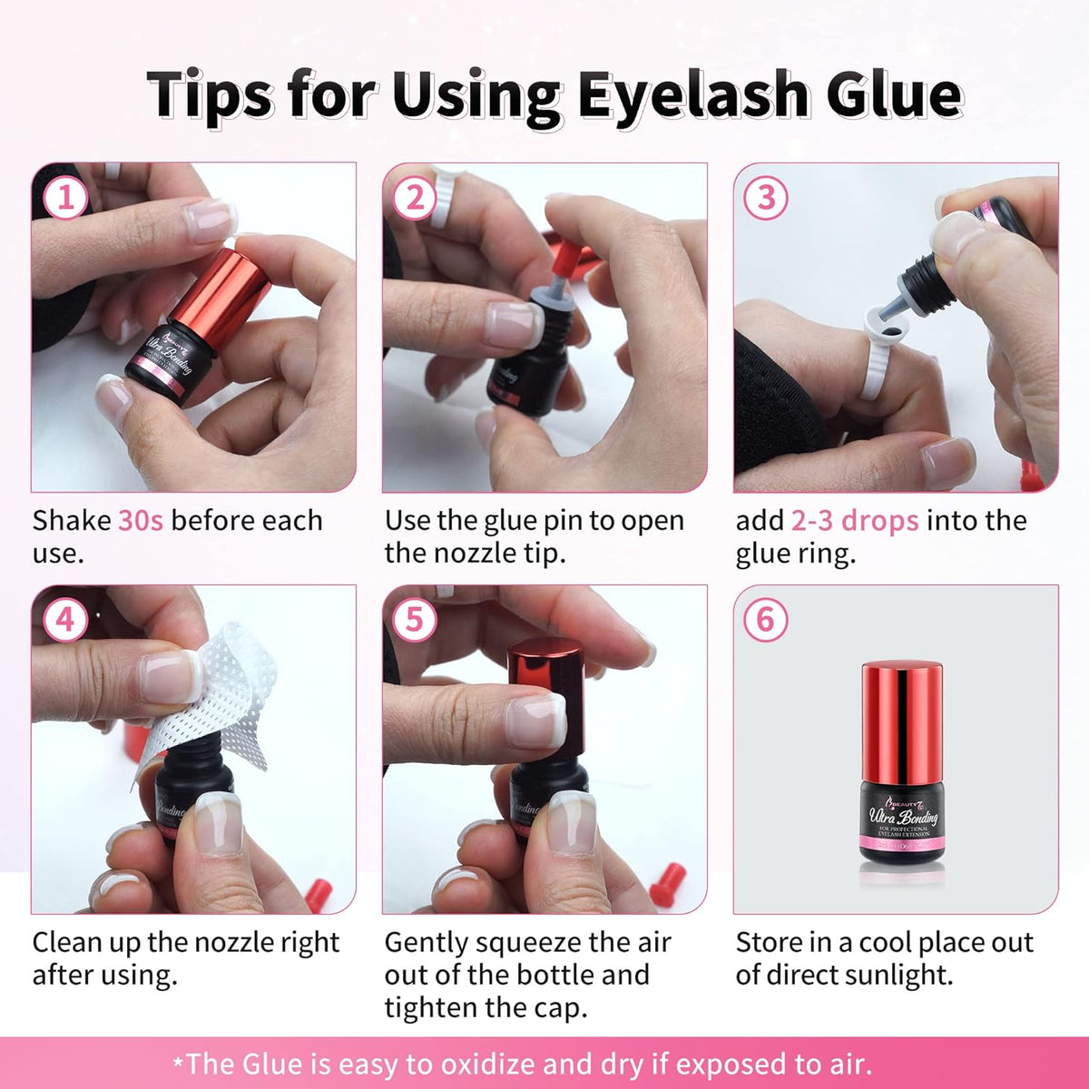 Beauty7 Ultra Bonding Lash Glue Kit With Cream Remover