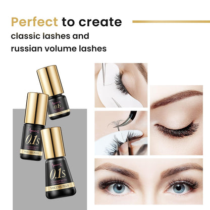 Beauty7 Eyelash Extension Glue Volume Plus 0.1s Fast Drying for Professional Use
