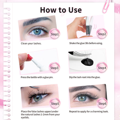 Beauty7 Eyelash Glue Eyelash Extension Glue Ultra Plus 2ml