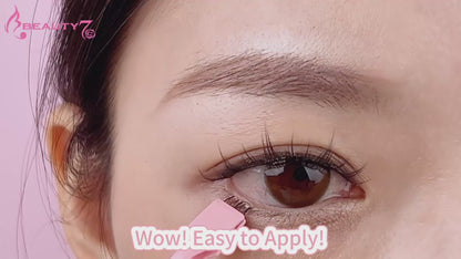 Beauty7 Self Adhesive Eyelashes, No Glue Needed, Quick-Grip Self Adhesive Bottom Lash Clusters, Pre-Glued Eyelashes with Tweezers, Reusable Eyelash Clusters Moonlight 72 Clusters (Moonlight)