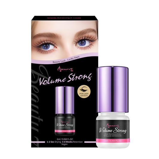 Beauty7 Eyelash Extension for Individual Lash Extension Volume Strong Professional Used Only