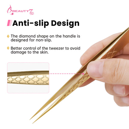 Lash Tweezers_Gold