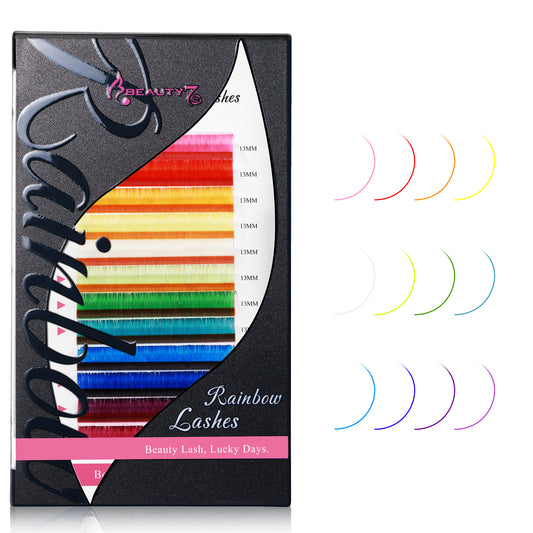 Colored Lashes 12 Colors Classic 0.05 D+