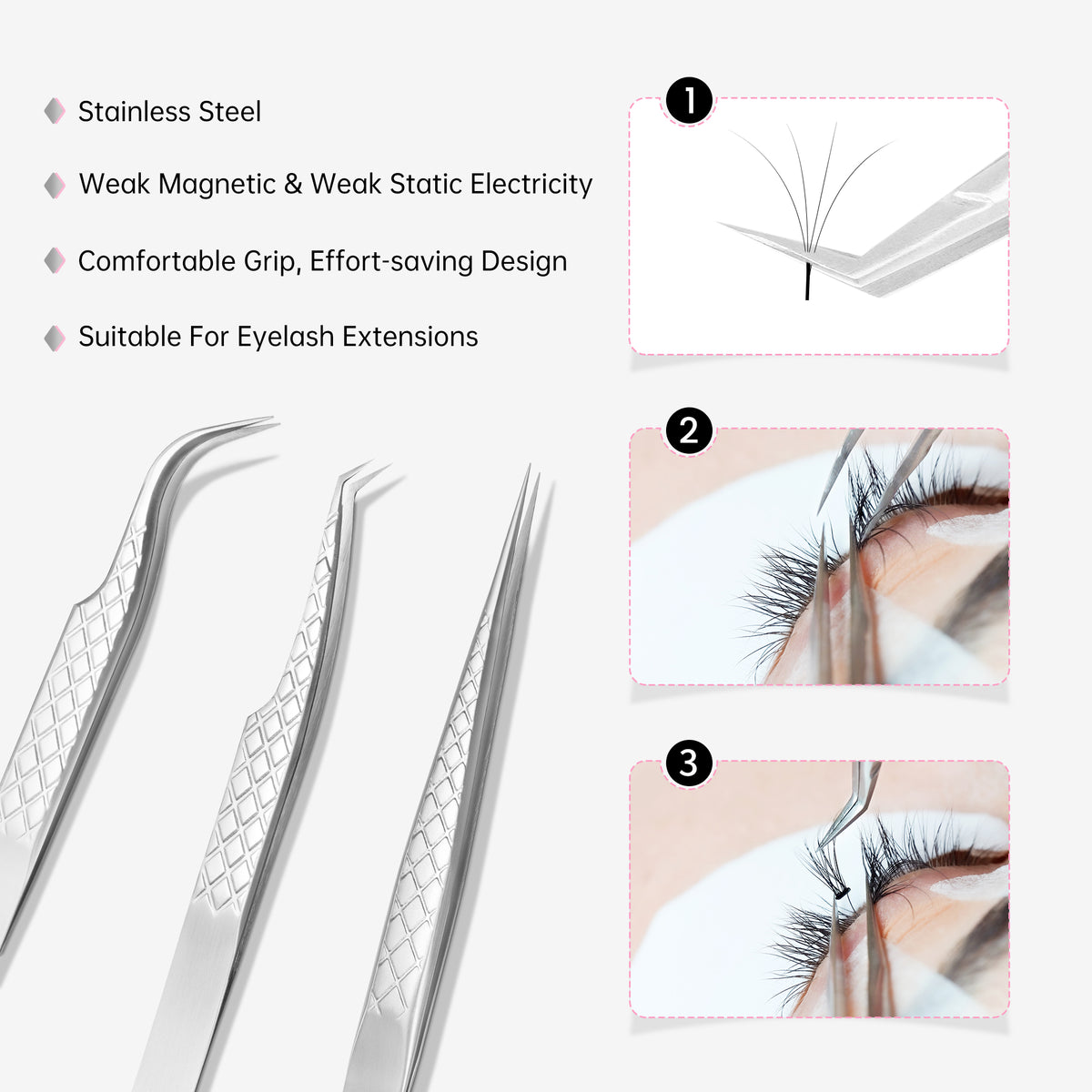 Lash Tweezers_Silver