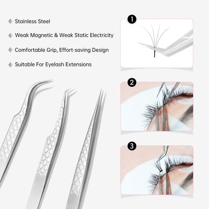 Lash Tweezers_Silver